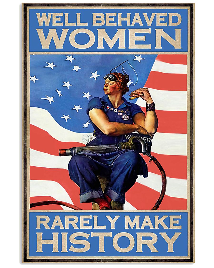female welder make history 11x17 Poster