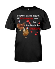 quarantined-alone-chickens Classic T-Shirt front