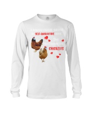 quarantined-alone-chickens Long Sleeve Tee tile