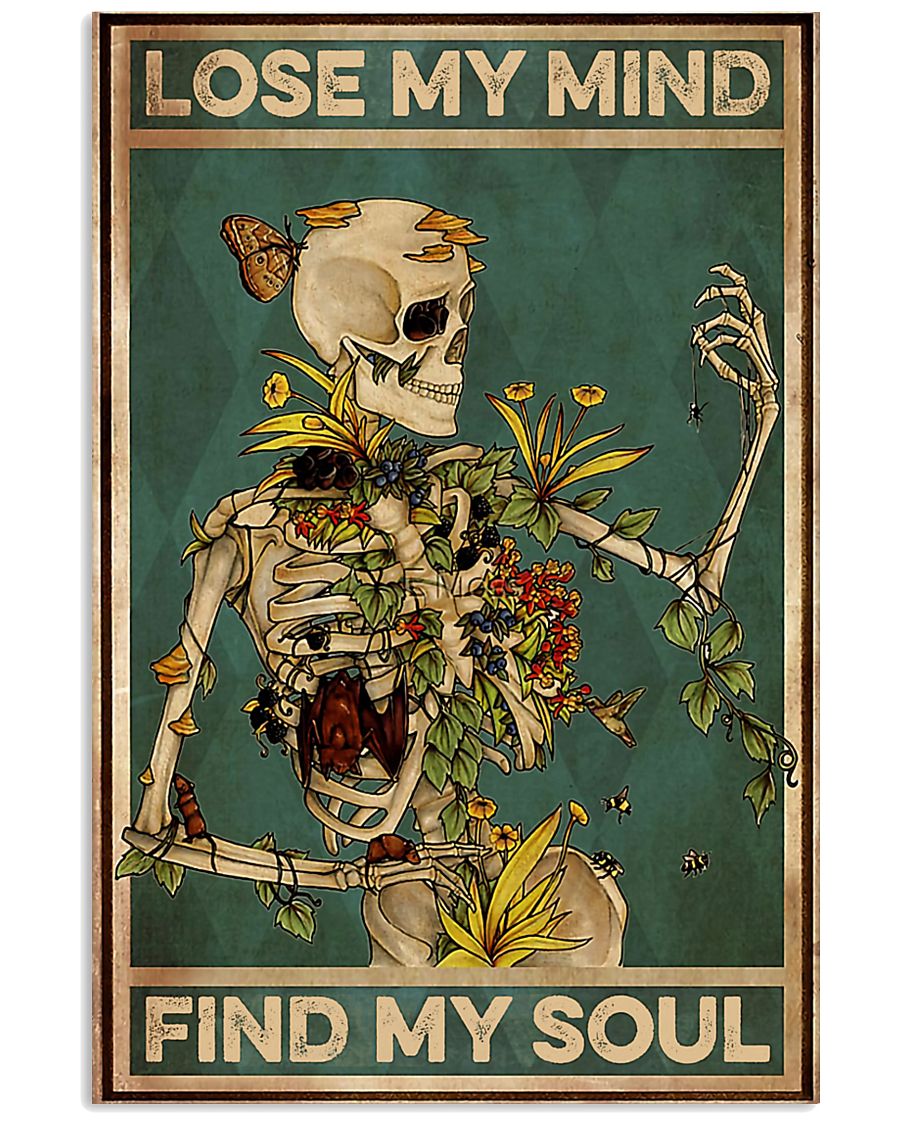gardening skull Lose My Mind 11x17 Poster