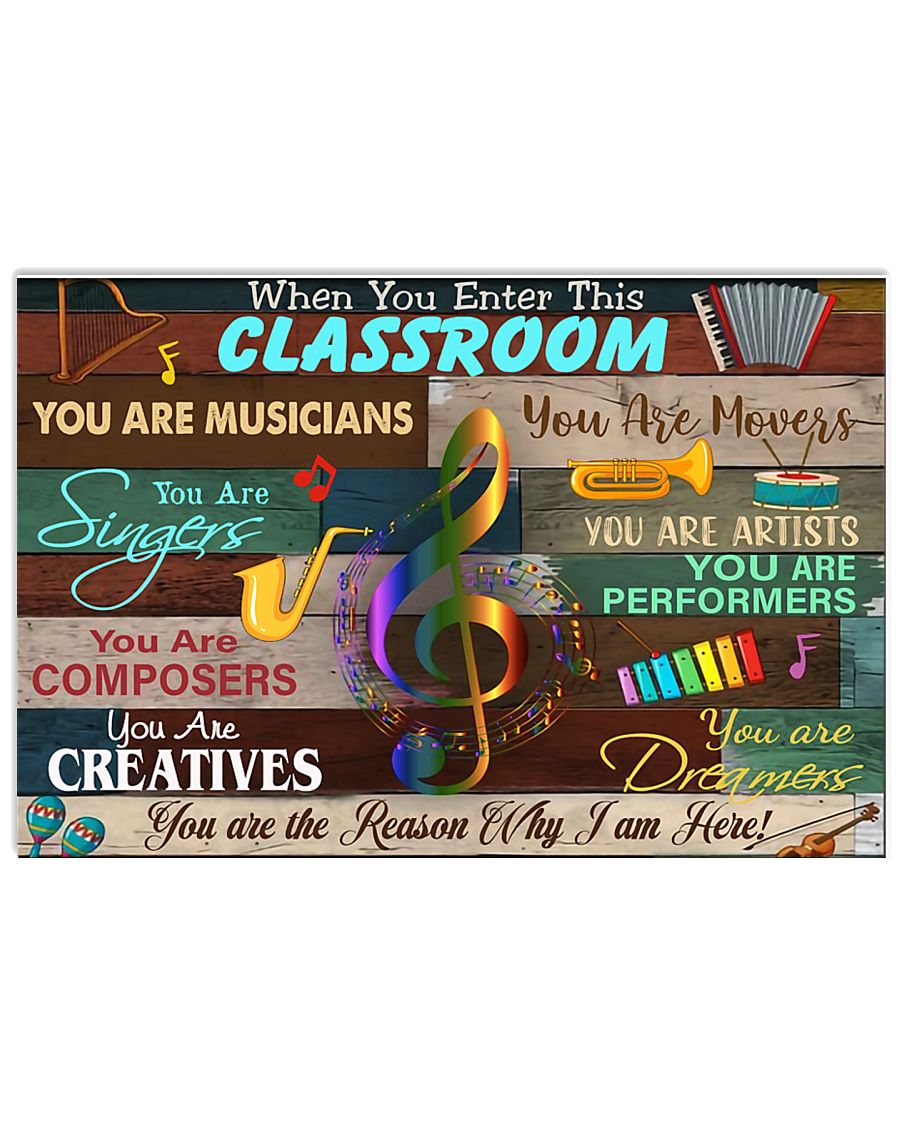 enter this music room 17x11 Poster