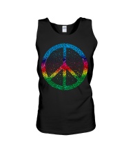 lgbt peace sign Unisex Tank tile