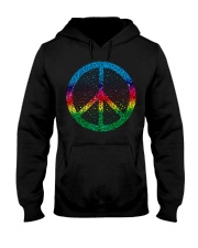 lgbt peace sign Hooded Sweatshirt tile