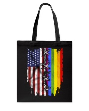 us flag lgbt flag Tote Bag tile