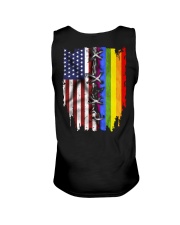 us flag lgbt flag Unisex Tank tile