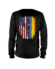 us flag lgbt flag Long Sleeve Tee tile