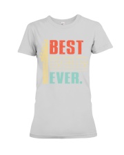 guitar best dad ever retro Premium Fit Ladies Tee tile