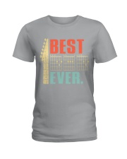 guitar best dad ever retro Ladies T-Shirt tile