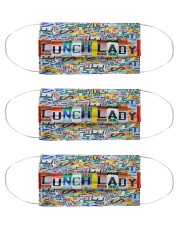 lunch lady plates mas Cloth Face Mask - 3 Pack front