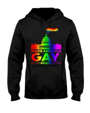 lgbt shirt make gay again Hooded Sweatshirt tile