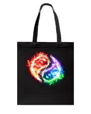 lgbt yin yang Tote Bag tile