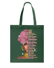 black girl God says you are Tote Bag tile