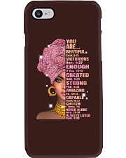 black girl God says you are Phone Case tile