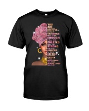 black girl God says you are Classic T-Shirt front