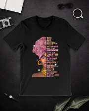 black girl God says you are Classic T-Shirt lifestyle-mens-crewneck-front-16