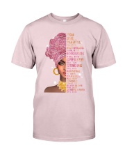black girl God says you are Premium Fit Mens Tee tile