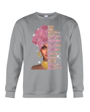 black girl God says you are Crewneck Sweatshirt tile