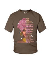 black girl God says you are Youth T-Shirt tile
