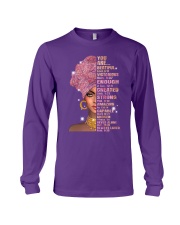 black girl God says you are Long Sleeve Tee tile