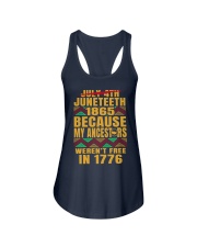 black independence Ladies Flowy Tank tile