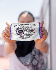 november girl skull mas Cloth Face Mask - 3 Pack aos-face-mask-lifestyle-07