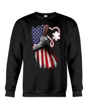 autism us flag Crewneck Sweatshirt tile
