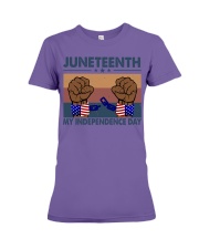 black people juneteenth Premium Fit Ladies Tee tile