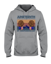 black people juneteenth Hooded Sweatshirt tile