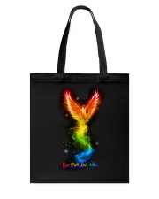 lgbt dragon Rise from your ashes Tote Bag tile