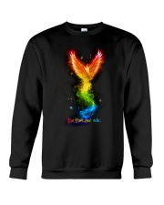 lgbt dragon Rise from your ashes Crewneck Sweatshirt tile