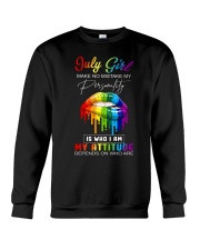 july lgbt attitude Crewneck Sweatshirt tile