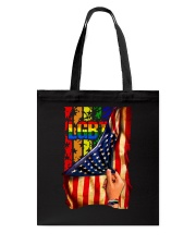lgbt hand us flag Tote Bag tile