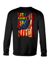 lgbt hand us flag Crewneck Sweatshirt tile