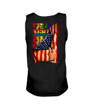 lgbt hand us flag Unisex Tank tile