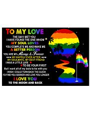 lgbt The day I met you 17x11 Poster front