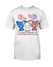 pig 3 flag ok Classic T-Shirt front