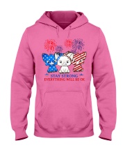 pig 3 flag ok Hooded Sweatshirt tile