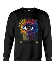 lgbt eyes fre Crewneck Sweatshirt tile