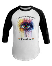 lgbt eyes fre Baseball Tee tile