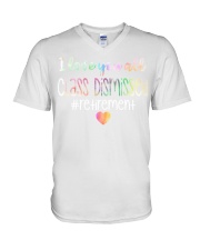 Retired Teacher I Love You All Class Dismissed V-Neck T-Shirt tile