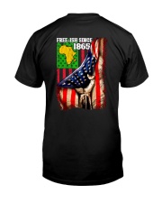 black fre ish 1865 us flag Classic T-Shirt back