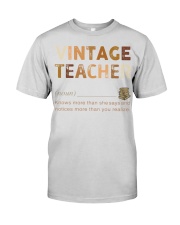 vintage teacher black Premium Fit Mens Tee tile