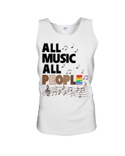lgbt black all music all people Unisex Tank tile