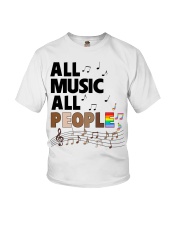 lgbt black all music all people Youth T-Shirt tile