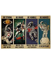 Astronaut be strong brave humble pt mttn-ngt Horizontal Poster tile
