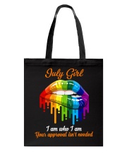 july girl lgbt lips approved Tote Bag tile