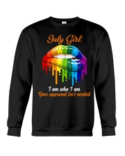 july girl lgbt lips approved Crewneck Sweatshirt tile