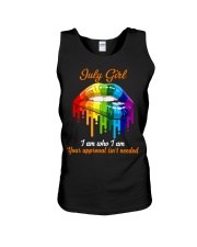 july girl lgbt lips approved Unisex Tank tile