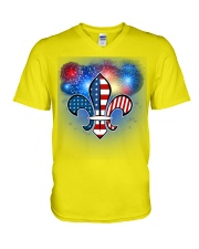 scout independence dayscout-independence day V-Neck T-Shirt tile