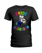 LGBT judo unicorn Ladies T-Shirt tile